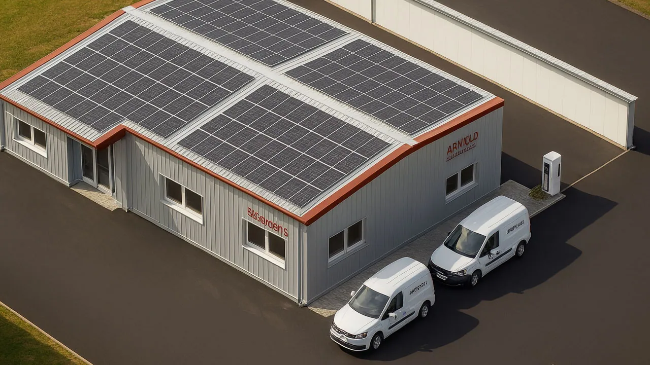 Service- und Kundendienstfahrzeug vor dem Einsatz &middot; ARNOLD Elektrotechnik